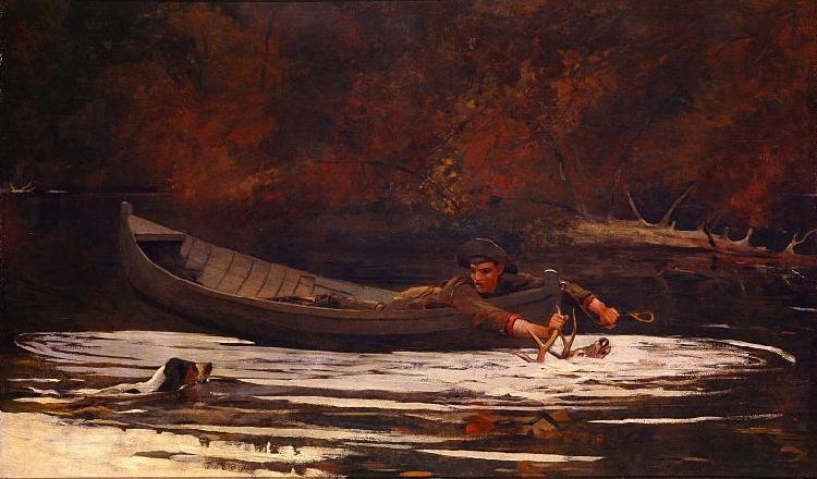 Winslow Homer Hound and Hunter